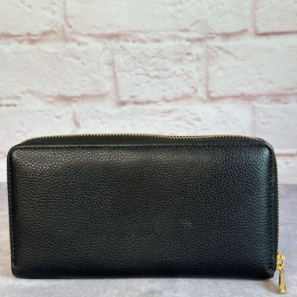 Gucci Leather Zumi Black Zippy Wallet - Picture 3 of 13